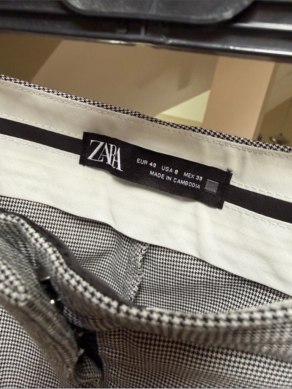 Nfs❌ZARA houndstooth ankle pants - Picture 5 of 7